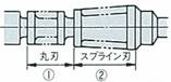 Spline broach with front round blades
