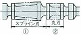 Spline broach with rear round blades
